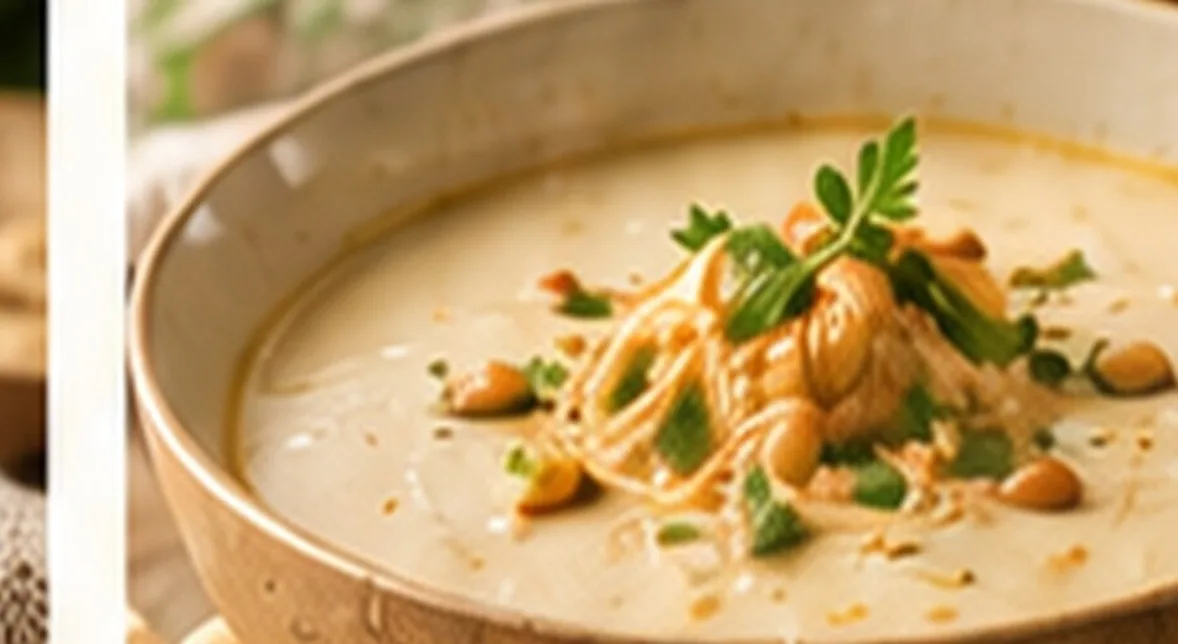 Preparação culinária cremosa, imagem ilustrativa
